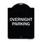 Signmission Overnight Parking Heavy-Gauge Aluminum Architectural Sign, 24" x 18", BW-1824-23514 A-DES-BW-1824-23514 - alternate 1